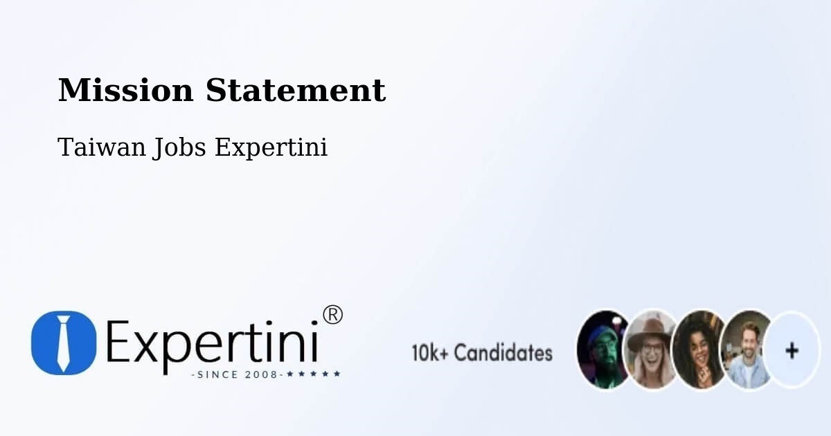 Corporate Mission – Douliu - Taiwan Jobs Expertini